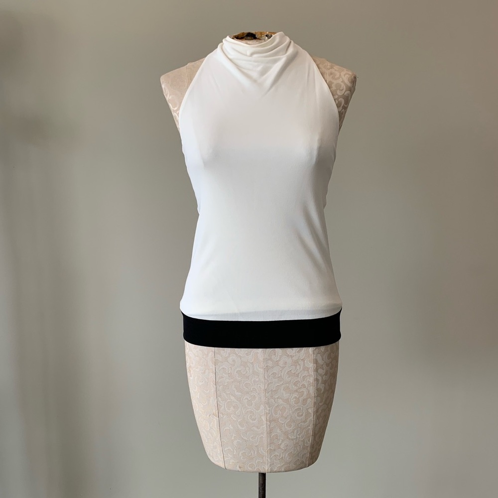 Lida Baday White Halter Top